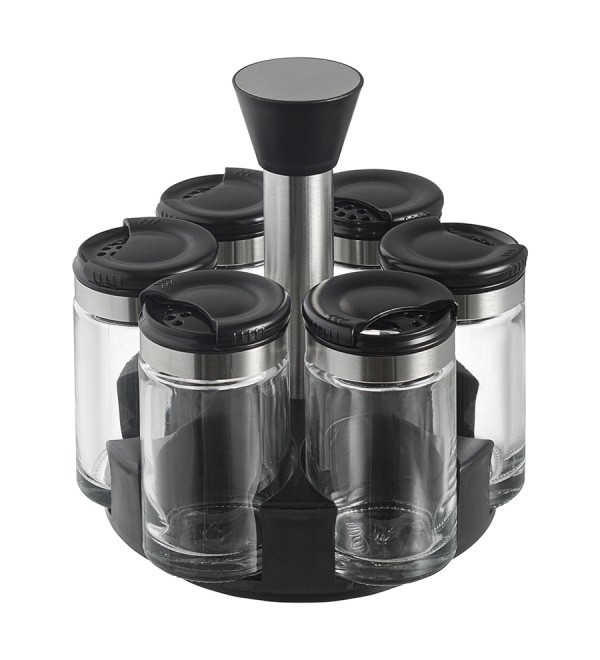 Набор из 6 банок для специй с подставкой scented jar, 100 мл