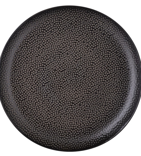 Набор обеденных тарелок dots, D26 см, черные, 2 шт.