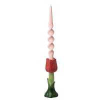 Подсвечник floret красного цвета из коллекции blossom, 18 см