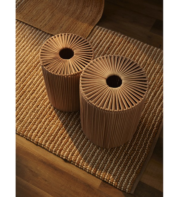 Корзина плетеная dholak beige из коллекции ethnic, размер l
