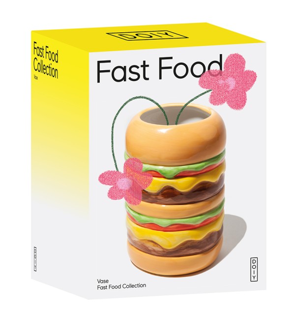 Ваза для цветов fast food, burger, 18 см