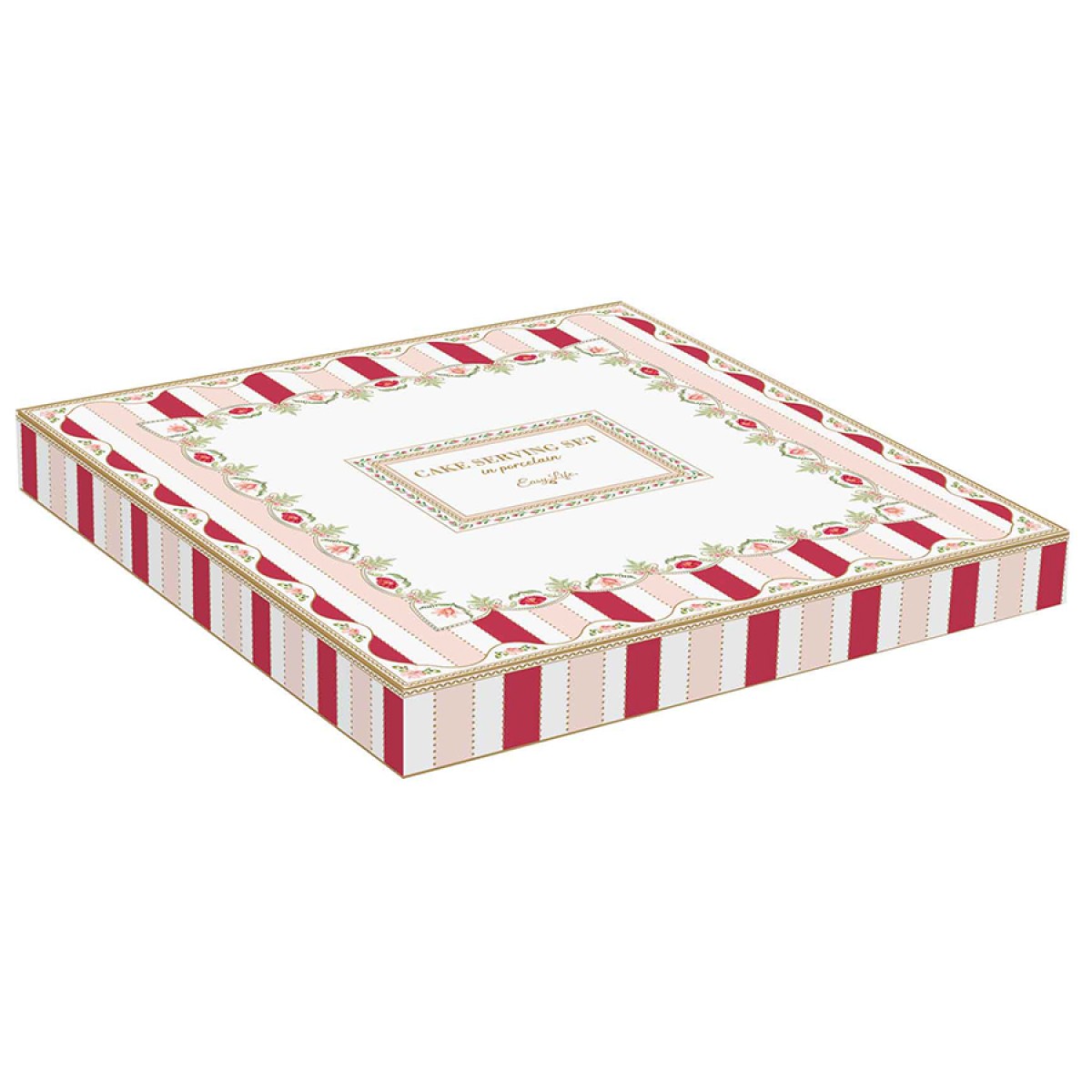 Блюдо для торта с лопаткой flowery, 31 см