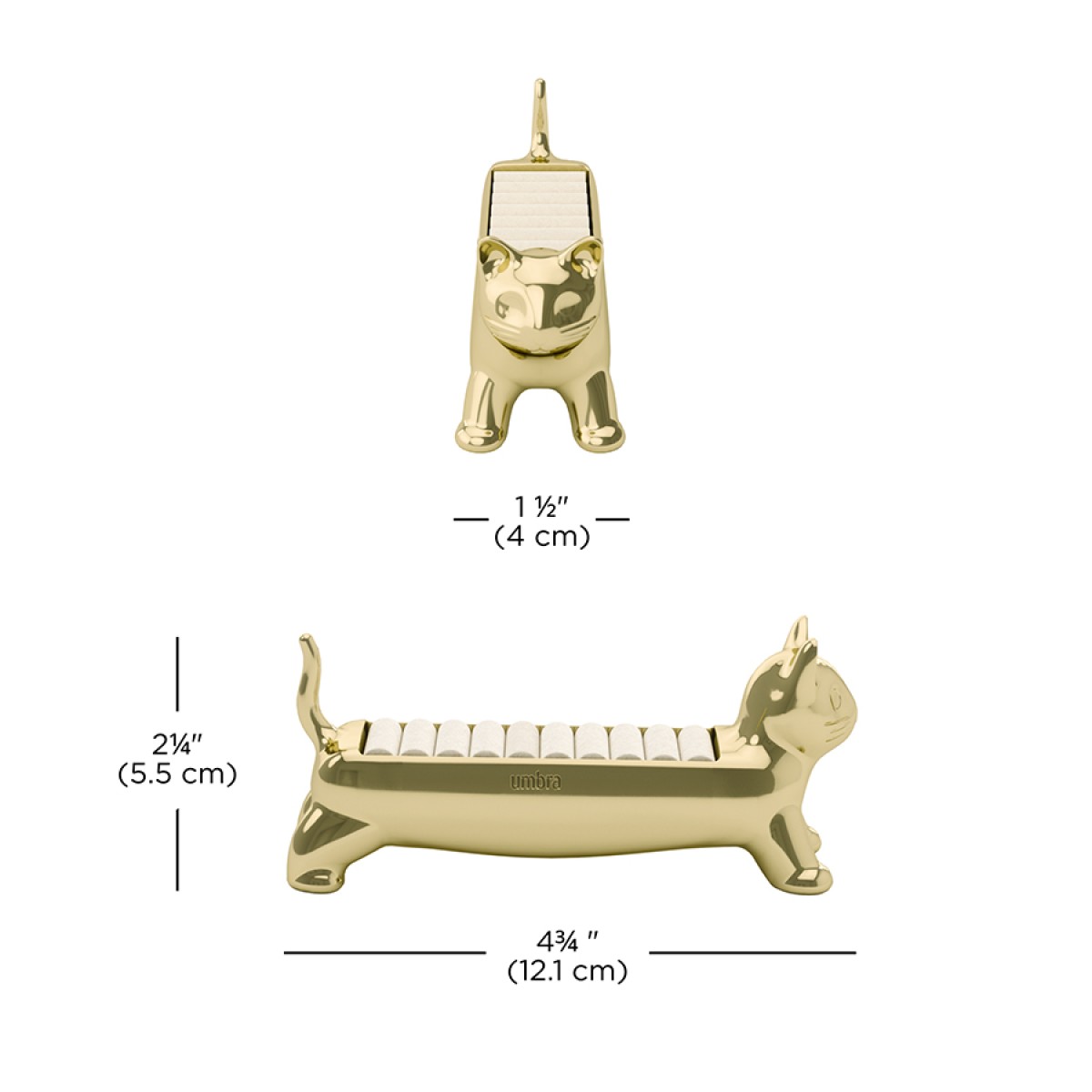 Держатель для колец ali cat, латунь