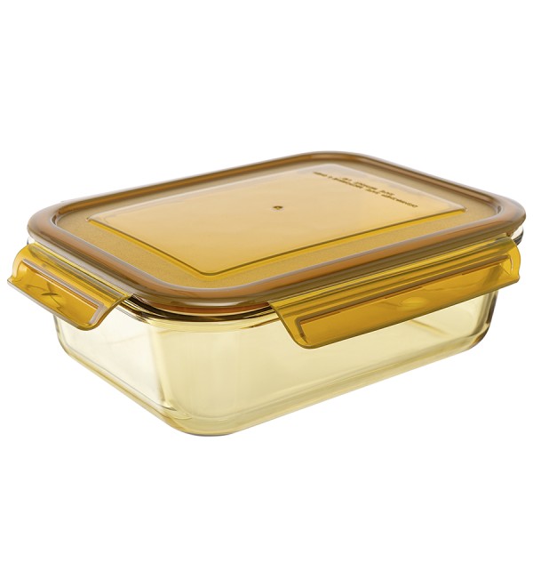 Контейнер для хранения и переноски продуктов 1,5 л янтарного цвета