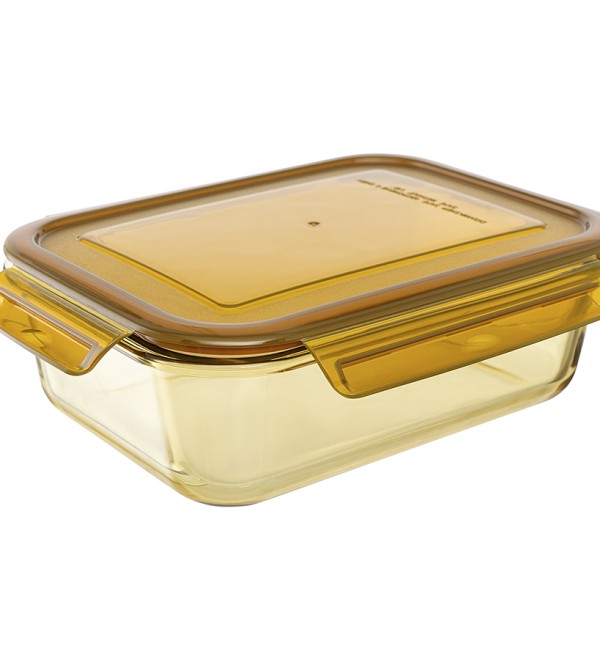 Контейнер для хранения и переноски продуктов 1,5 л янтарного цвета