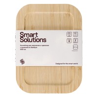 Контейнер для запекания и хранения eco store с крышкой из бамбука, 1050 мл