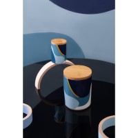 Банка для хранения синего цвета с авторским принтом из коллекции freak fruit, 1,25л