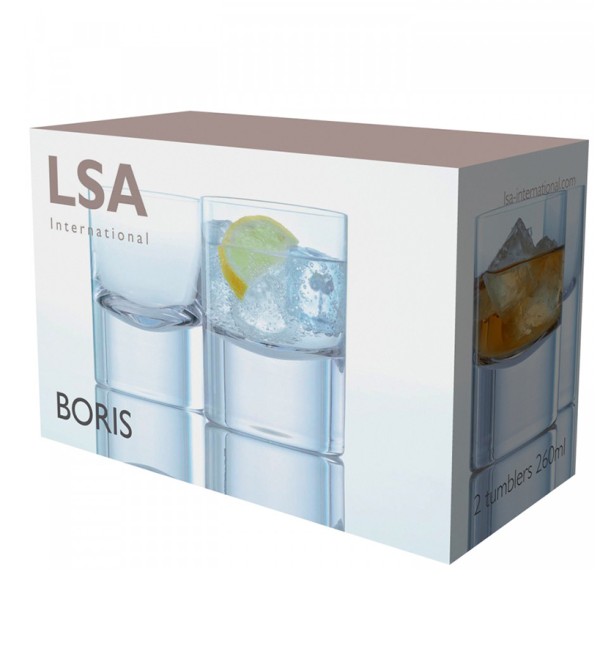 Набор стаканов boris, 250 мл, 2 шт.