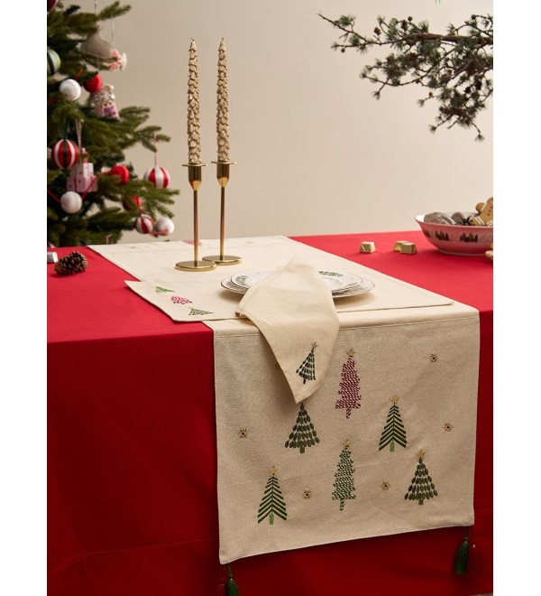 Скатерть из хлопка из коллекции new year essential, 170х250 см