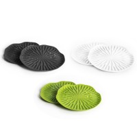 Набор подставок под бокалы lotus, зеленые, 2 шт.