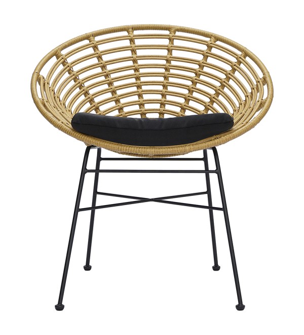 Стул vetle round, ротанг