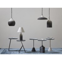Светильник подвесной sustainable collection, D44х19 см, черный/белый