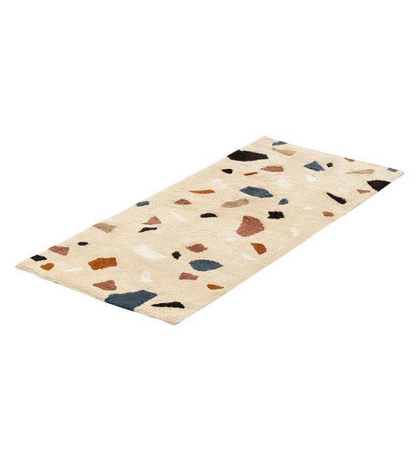 Ковер из хлопка terrazzo poetry из коллекции ethnic, 70х160 см