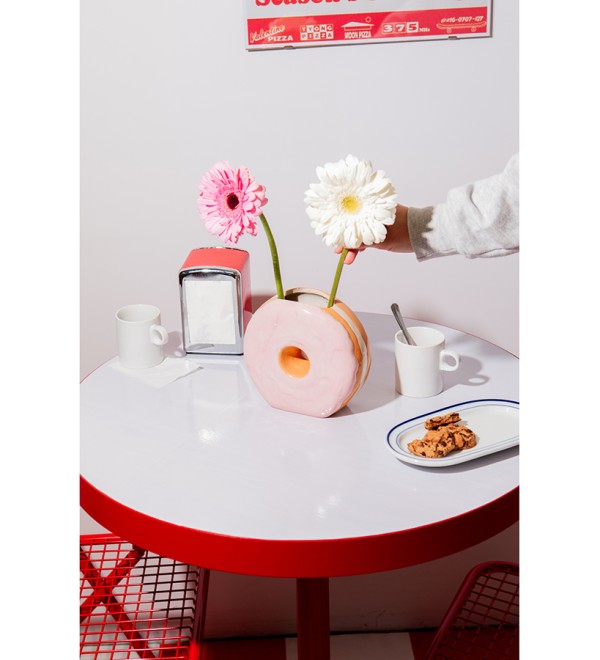 Ваза для цветов fast food, donut, 16 см
