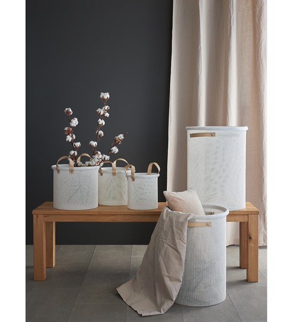 Корзина для хранения sustainable collection, D37х52 см, молочная