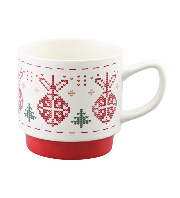 Набор из четырех кружек knitted tale из коллекции new year essential, 380 мл