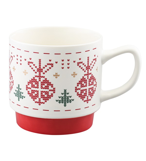 Набор из четырех кружек knitted tale из коллекции new year essential, 380 мл