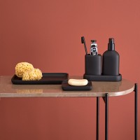 Диспенсер для жидкого мыла slim, черный