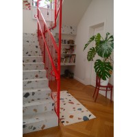 Ковер из хлопка terrazzo poetry из коллекции ethnic, 70х160 см