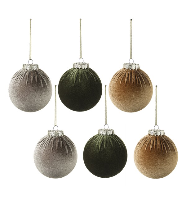 Набор ёлочных украшений velvet christmas из коллекции new year essential, 6 шт.