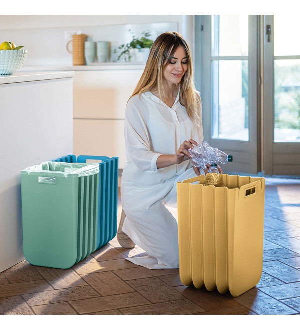 Корзина для белья складная eco packly, голубая