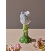 Подсвечник floret голубого цвета из коллекции blossom, 20 см