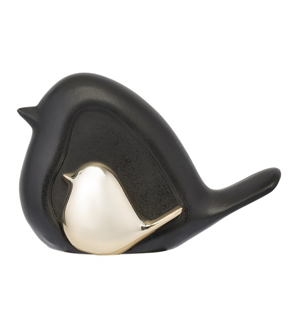 Декор из фарфора black birdie из коллекции essential, 14,5х6x10 см