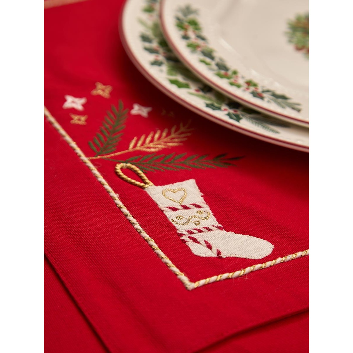Салфетка под приборы winter wishes из коллекции new year essential, 33х48 см