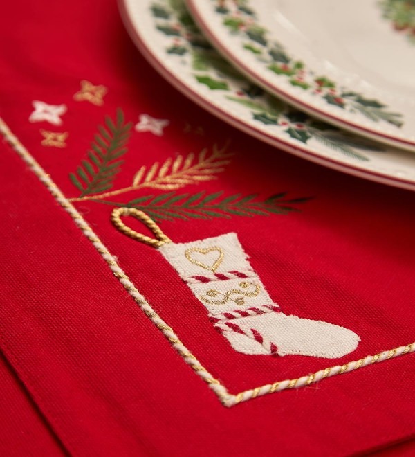 Салфетка под приборы winter wishes из коллекции new year essential, 33х48 см