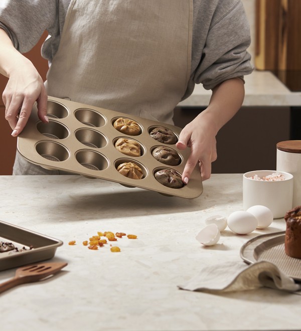 Форма для приготовления кексов и пирожных bake masters, 40х28 см