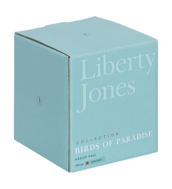 Набор пиал birds of paradise, 190 мл, красные, 2 шт.
