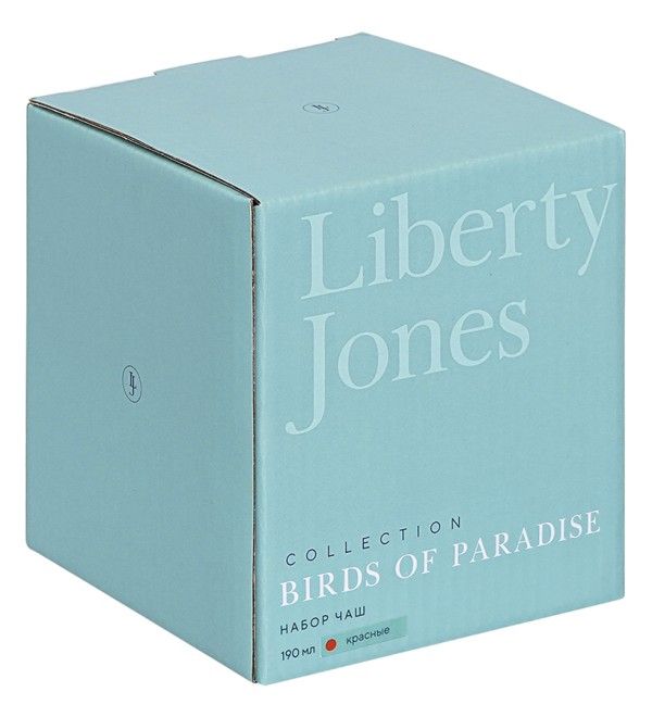 Набор пиал birds of paradise, 190 мл, красные, 2 шт.