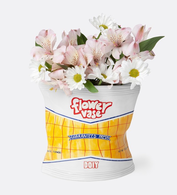 Ваза для цветов corner shop, chips bag, 17 см