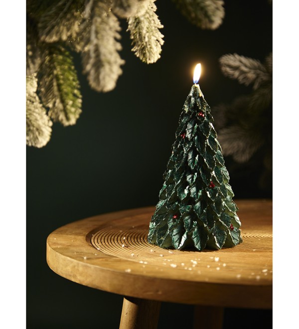 Свеча декоративная festive flame из коллекции new year essential, 19,5 см