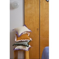 Чехол на подушку с контрастным кантом розового цвета из коллекции trendy ruffles, 40х40 см
