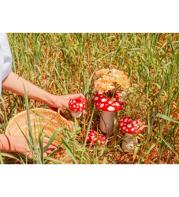 Ваза для цветов amanita, 19 см