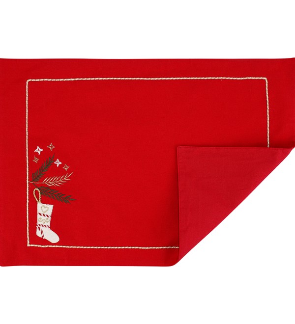 Салфетка под приборы winter wishes из коллекции new year essential, 33х48 см