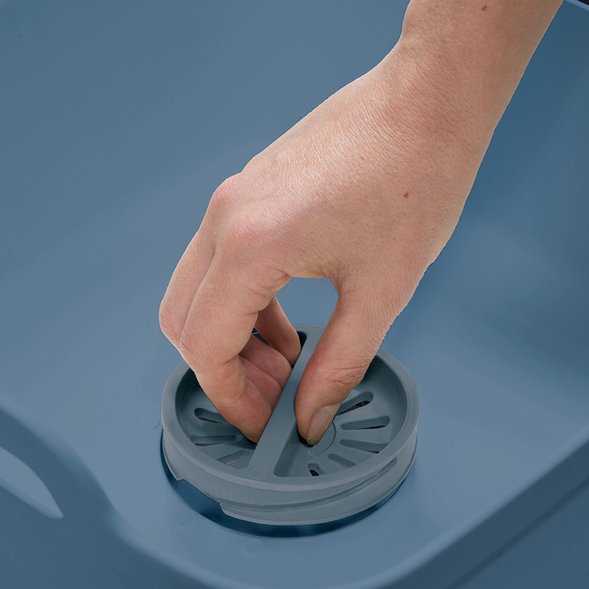 Контейнер для мытья посуды wash&drain™, синий