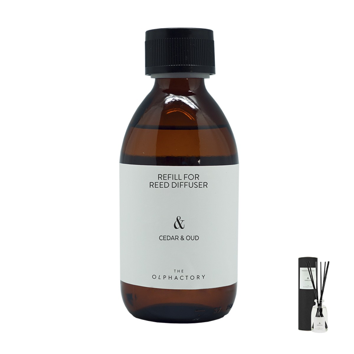 Наполнитель для диффузора the olphactory, cedar&oud, 250 мл