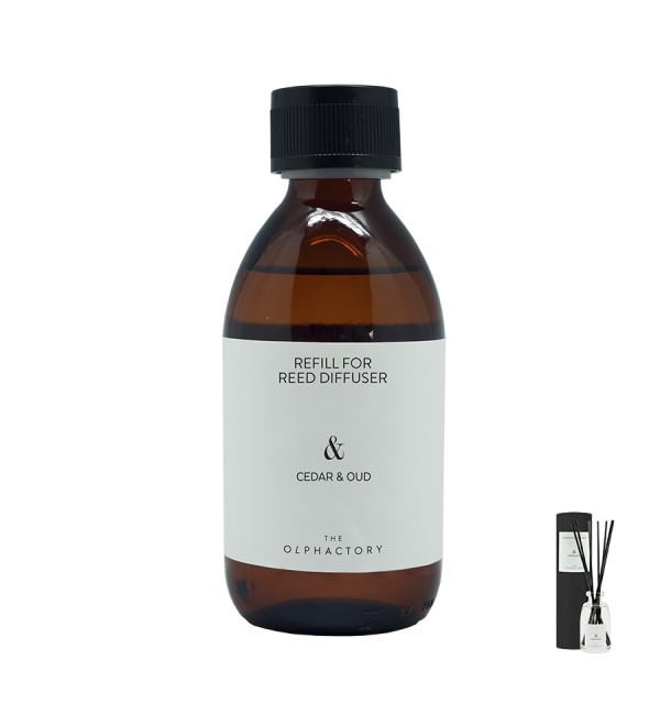 Наполнитель для диффузора the olphactory, cedar&oud, 250 мл