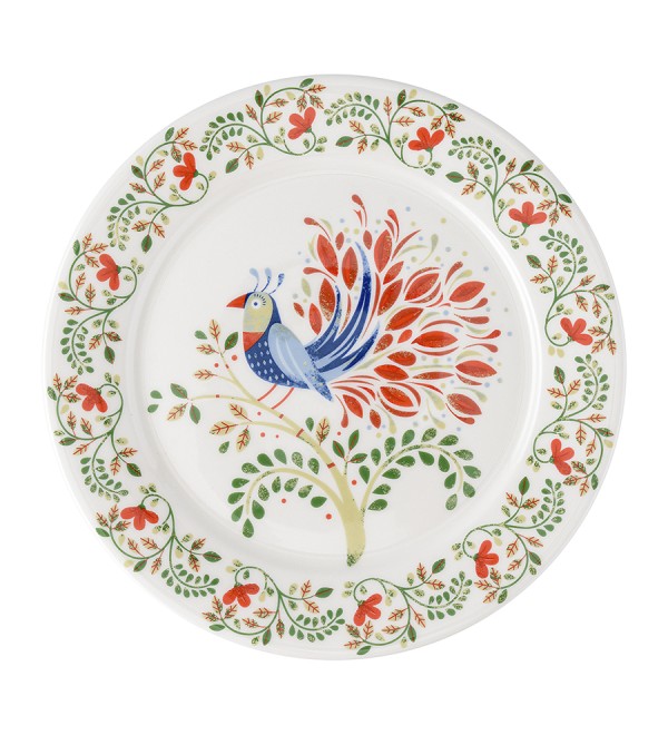 Тарелка fantail bird из коллекции birds of paradise, D21 см