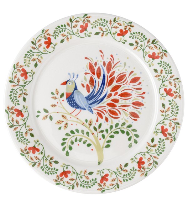 Тарелка fantail bird из коллекции birds of paradise, D21 см