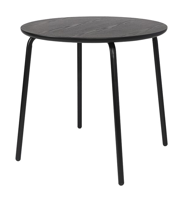 Стол обеденный round, D80 см, черный