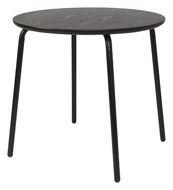 Стол обеденный round, D80 см, черный