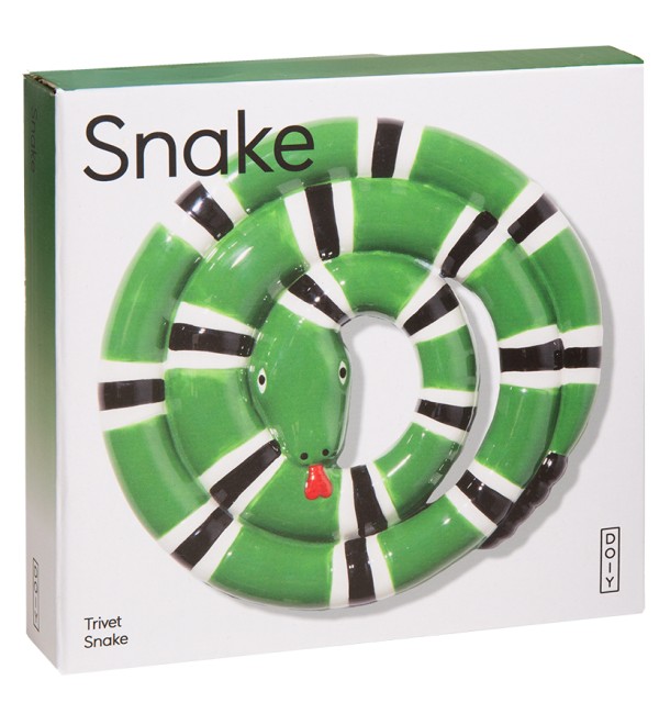 Подставка под горячее snake, зеленая