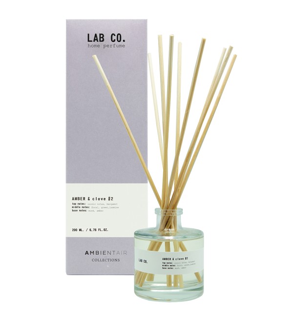 Диффузор ароматический lab co, amber&clove, 200 мл