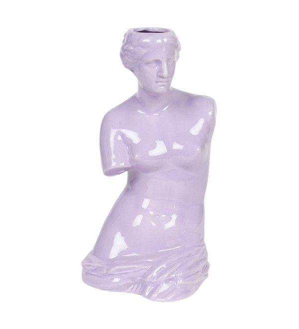 Ваза для цветов venus, 31 см, лиловая