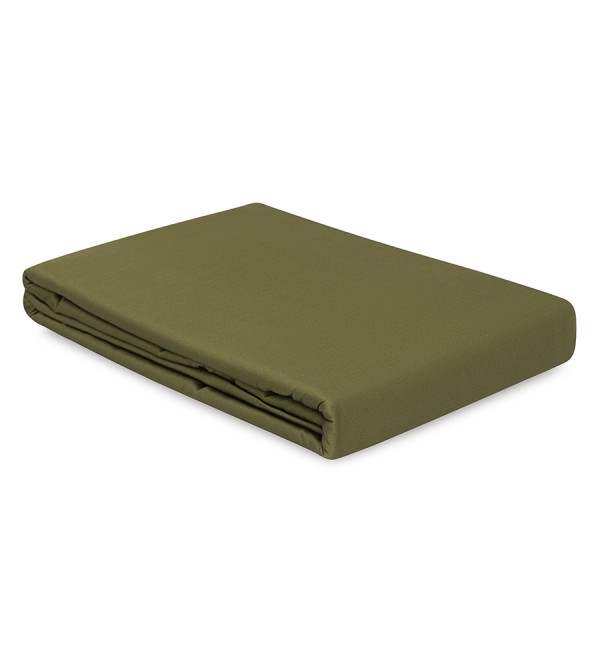 Простыня из сатина из коллекции meditation, olive, 240х270 см