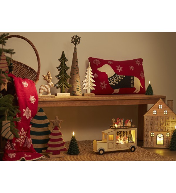 Декор новогодний с подсветкой festive truck из коллекции new year essential
