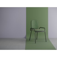 Стул ror, 2 frame, рогожка, черный /зеленый